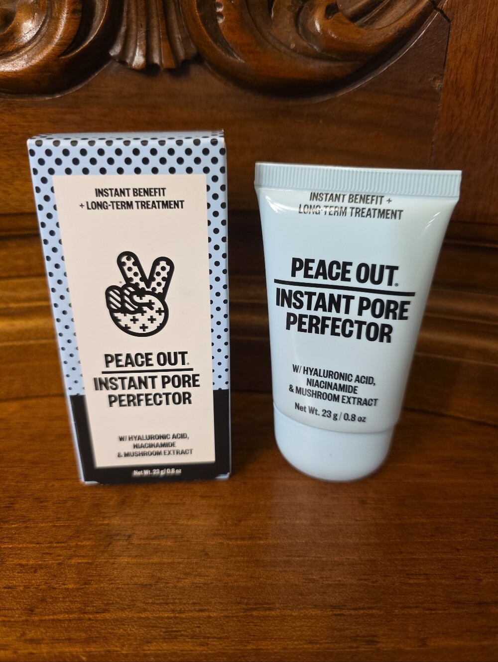 Peace Out Skincare Instant Pore Perfector Blur Pores/Refine Skin, .8oz--NIB